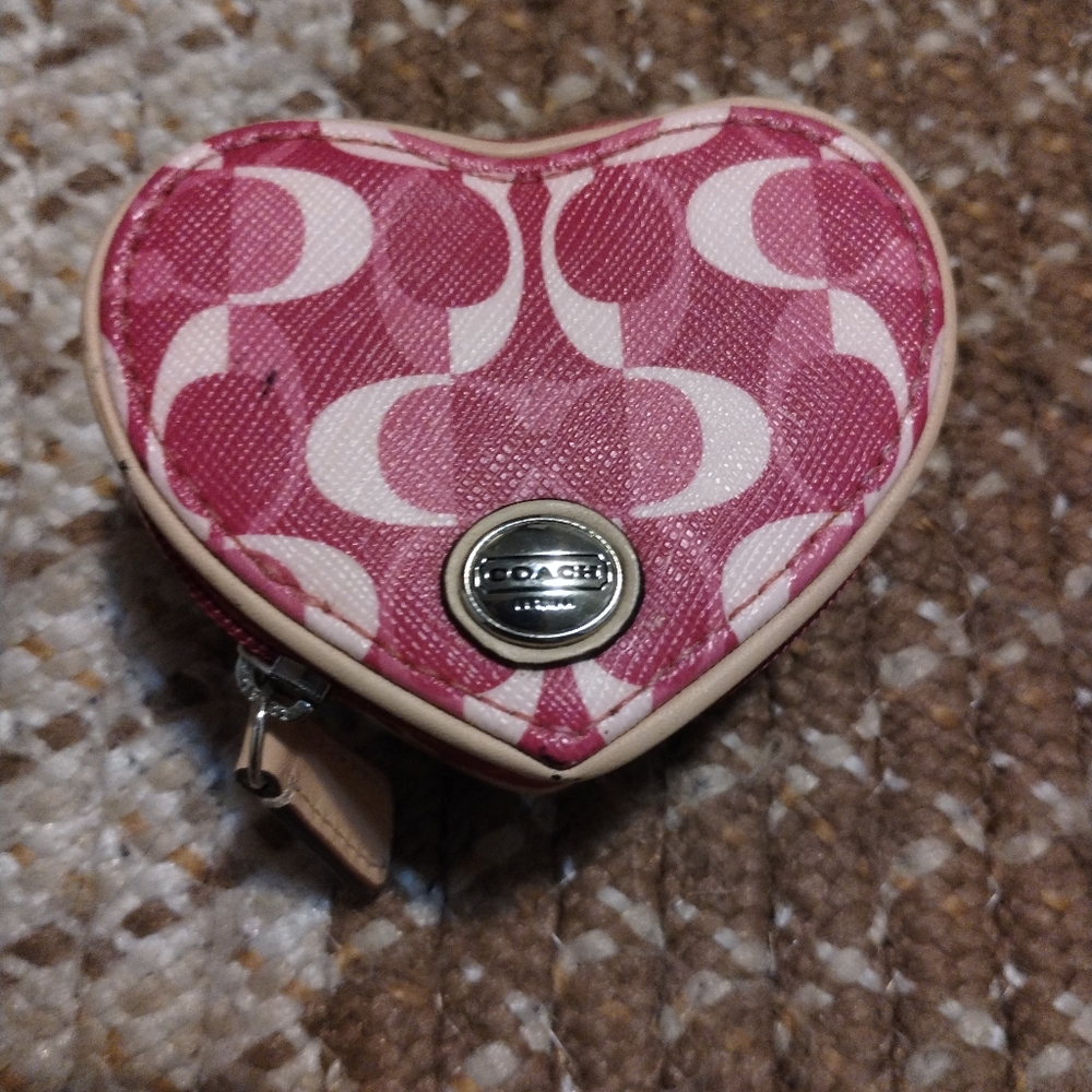 COACH  Peyton Heart Shaped Jewelry Box VINTAGE